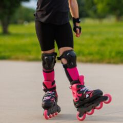 Rollerblade ролики Microblade Combo black-pink 36.5-40.5