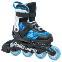 Ролики Rollerblade Microblade SL black-sky blue 28-32