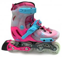 Ролики раздвижные профессиональные Bavar Sport Рожевий, 37-40