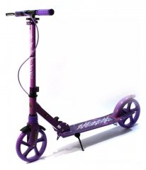 Сложный самокат Pusher с LED-колесами Bavar Sport Рожевий (LED)